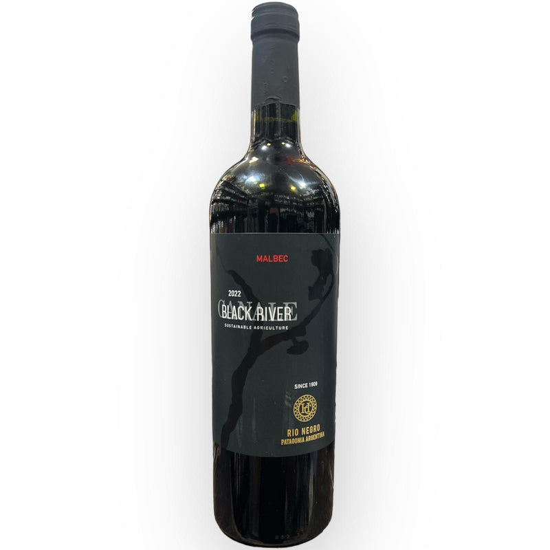 RIO NEGRO PATAGONIA ARGENTINA CANALE BLACK RIVER MALBEC  VINO TINTO 750ML